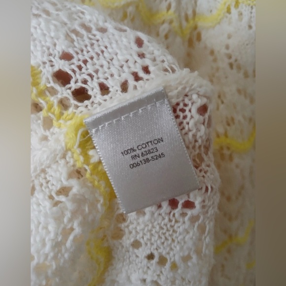 Christopher & Banks Cream Lace Knit Sweater Medium - Picture 8 of 8